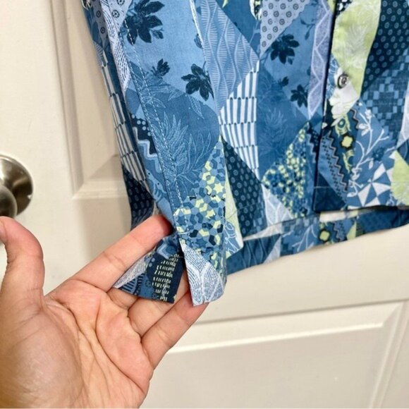 New RAILS  Moreno Shirt Triangle Patchwork Shadow Size L - Picture 8 of 15